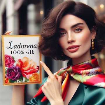 ШАРФ 100% НАТУРАЛЬНЫЙ ШЕЛК ШЕЛКОВЫЙ ШАРФ BRAND SHQ QUALITY
