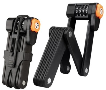 ZAPIĘCIE ROWEROWE DO ROWERU SKŁADANE BLOKADA SZYFR UTWARDZANA STAL