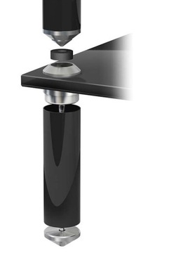 NORSTONE STABBL HIFI BEAUTIFUL, ЧЕРНЫЙ ПРОФЕССИОНАЛЬНЫЙ AV-СТОЛ, ЗАКАЛЕННОЕ СТЕКЛО