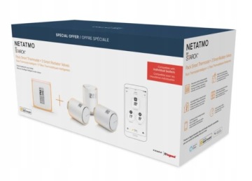 Управляемый термостат Netatmo SET +3Кран для радиатора Термостатическая головка