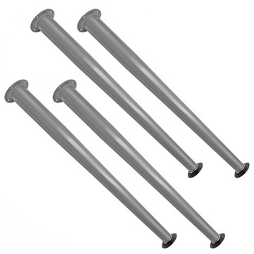 NOGI DO STOŁU BIURKA REGULACJA SZARE 710MM 4 SZT