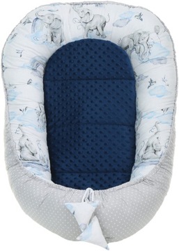 НАБОР ДЕТСКОГО КОКОНА NEST MINKY PIECE XXL BABYMAM, 7 ЭЛЕМЕНТОВ.