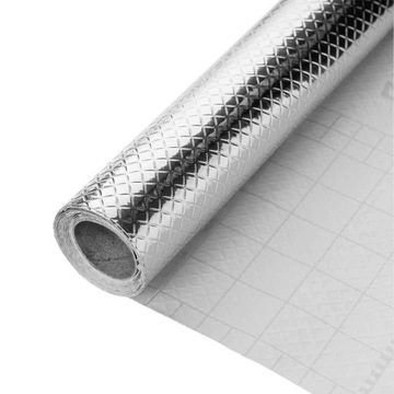 TAPETA KUCHNI FOLII ALUMINIOWEJ WODOODPORNA 0.6*5M