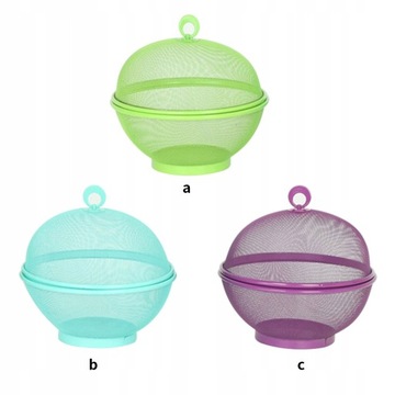 Сетчатая корзина для фруктов с дышащей крышкой.