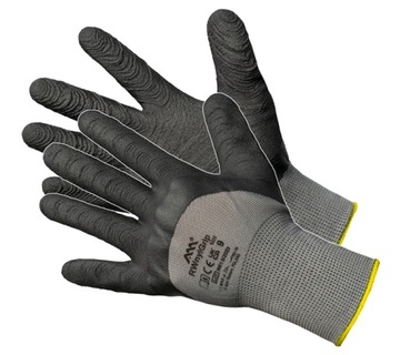 Rękawice Robocze FOAM LATEX GRIP 3/4 WODOODPORNE i OLEJOODPORNE manualne