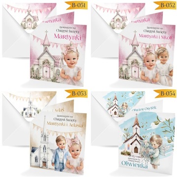 ПРИГЛАШЕНИЕ НА КРЕЩЕНИЕ + ИМЯ РЕБЕНКА + ОТЛИЧНОЕ КАЧЕСТВО + ПЕЧАТНЫЙ КОНВЕРТ