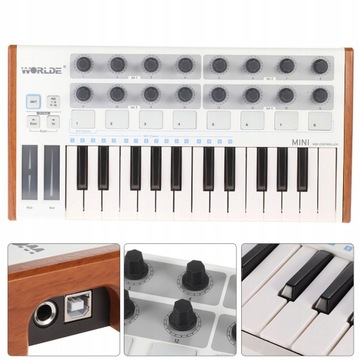 Клавиатура Worlde Mini Midi Controller