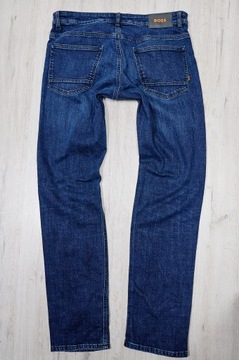 HUGO BOSS DELAWARE SLIM JEANS spodnie męskie granatowe PREMIUM 34/32 pas 88