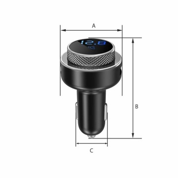 FM-передатчик, зарядное устройство Bluetooth, автомобильный комплект громкой связи USB QC3