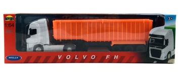 VOLVO FH WYWROTKA POMARAŃCZOWA KIPER MODEL WELLY 1:64 TIR