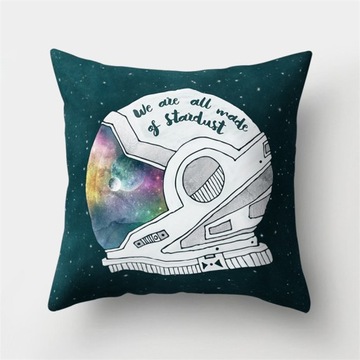 Poszewka Cute Cartoon Planet astronauta na poduszk