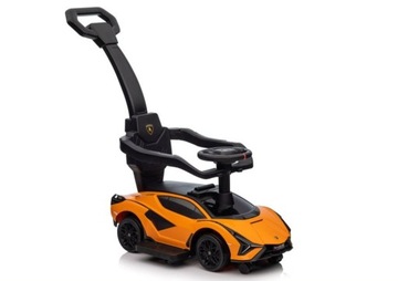 Jeździk z Pchaczem Samochód Autko Lamborghini QLS-996T Pomarańczowy