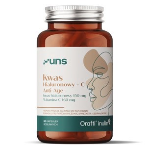 Uns Kwas Hialuronowy+C Anti-Age 60vcaps Skóra