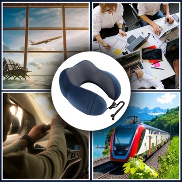 ПОДУШКА ДЛЯ ШЕИ ДЛЯ ПОДГОЛОВНИКА САМОЛЕТА ПЕНА С ПАМЯТЬЮ ПАМЯТИ
