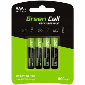 БАТАРЕИ GREEN CELL 8X AAA R3 800 мАч