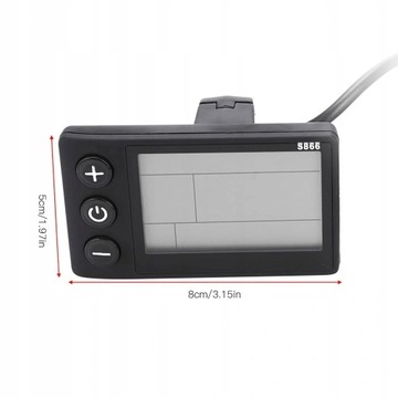 ROWER KONTROLER BEZSZCZOTKOWY STEROWNIK SILNIKA LCD866 36V/48V 250W/350W