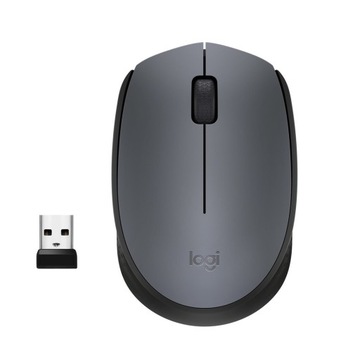 Myszka bezprzewodowa Logitech M170 sensor optyczny szara