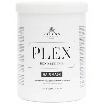 KALLOS PLEX BOND MASKA DO WŁOSÓW Z BIAŁKIEM ROŚLINNYM I PEPTYDAMI 1000ML