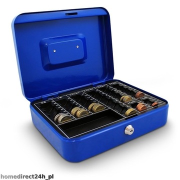 СЕЙФ ДЛЯ ДЕНЕЖНЫХ КАССЕТ МЕТАЛЛ 25СМ СИНИЙ