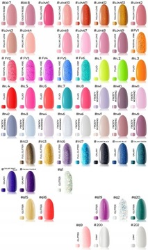 НАБОР ИЗ 10 декоративных элементов CLARESA для верхней основы под гибридный лак