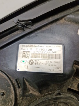 BMW 7 F01 F02 SVĚTLO PRAVÝ PŘEDNÍ PRAVÁ XENON 7182138