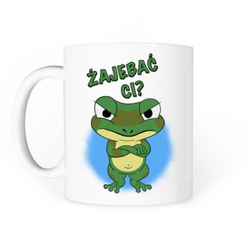 Kubek ŻAJEBAĆ CI śmieszny napis