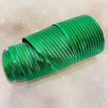 ШИРОКАЯ РОЖДЕСТВЕНСКАЯ ЛЕНТА 63мм ДЛЯ ПОДАРКОВ 3м W1