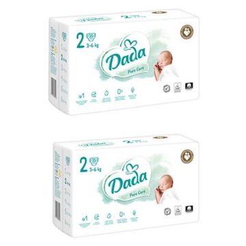 Pieluszki Dada 2 PURE CARE Pampersy 3-6 kg 2x35szt