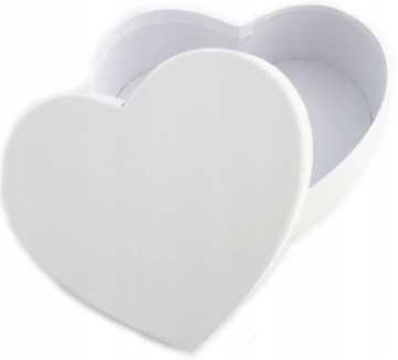 PUDEŁKO białe ozdobne PREZENT FLOWER BOX Serce Flowerbox