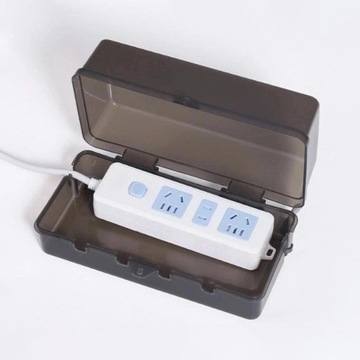 Наружная электрическая коробка Коробка для прокладки кабелей Черная крышка удлинителя