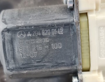 MECHANIZMUS ZVEDÁK OKNO LEVÝ PŘEDNÍ MERCEDES W212