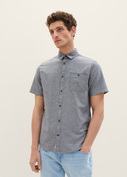 Tom Tailor Short-sleeved Shirt With A Chest Pocket