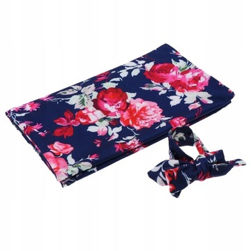 Детский спальный мешок с ушками, повязка для волос, 2 комплекта с цветами