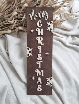 MERRY CHRISTMAS TABLICA SESJE ŚWIĄTECZNE