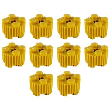 PAKIET LEGO 92947 Klocek 2x2 grill Pearl Gold 10sN