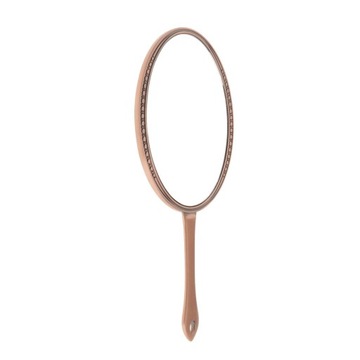 2X овальное ручное косметическое зеркало для макияжа