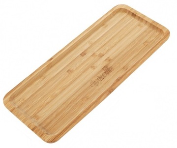 TALERZ BAMBUSOWY PROSTOKĄTNY 12,8 x 30 CM TACA DO SUSHI 7704