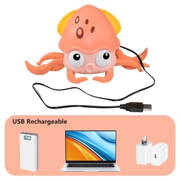 Осьминог Ползает Игрушка Детские Электронные Домашние Животные Музыкальные Игрушки Развивающие Малыша