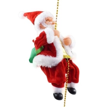 Małe posągi Świętego Mikołaja mogą automatycznie wspinać się po zabawkach świątecznych