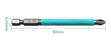 Wkrętak antypoślizgowy Bit 90mm Krzyżak PH2 długi