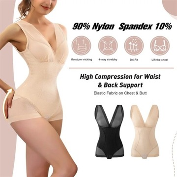 Flarixa Sexy Mesh Shapewear Women Bodysuit Push Up