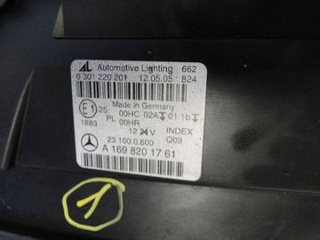 MERCEDES B TŘÍDA W245 245 SVĚTLO LEVÝ OBYČEJNÁ H7