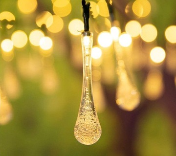 GIRLANDA 20 LED солнечная лампа, гирлянда Tears