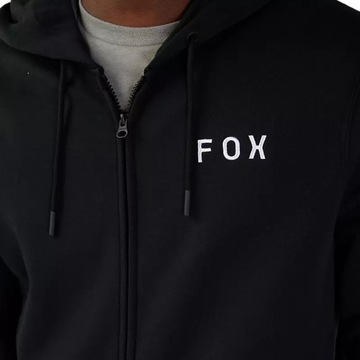 Bluza Codzienna z Kapturem FOX Flora Fleece Zip Black roz. M