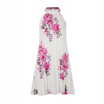 letnia damska kwiaty plisowana midi Sukienki
