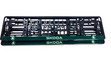 Рамки номерного знака SKODA GELOWE, 2 шт.
