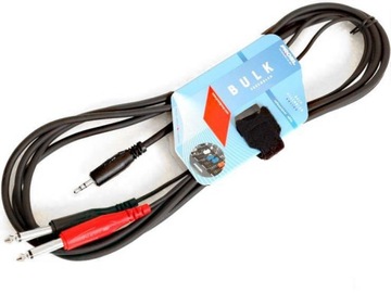 Proel BULK505LU18 Kabel stereo mini jack-2x jack M 1,8m