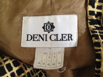 DENI CLER - красивый - 100% ШЕРСТЬ - куртка - 42 (XL)