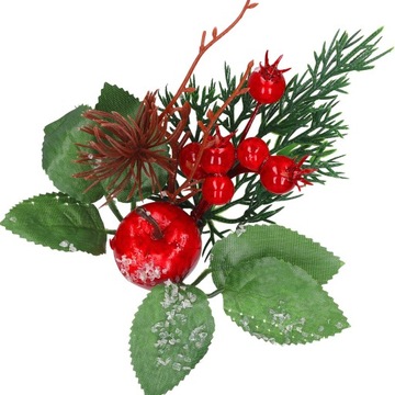 Рябина, боярышник, инейная проволока для украшения елки.