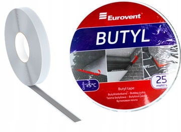 TAŚMA DWUSTRONNA BUTYL BUTYLOWA Eurovent 15 x 25mb